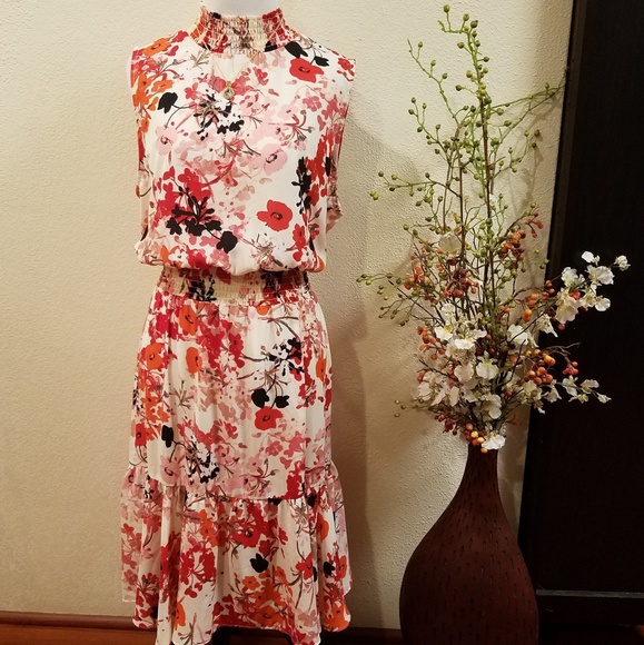 Nanette Lepore Dresses & Skirts - Nanette Lepore  Floral Turtle Neck Dress Sz 8